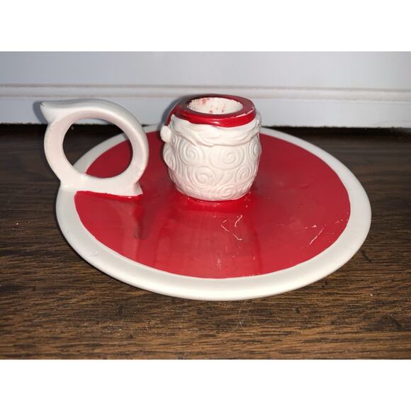 Vintage CHRISTMAS Santa Claus Face/Head Candle Holder Figure Japan - Picture 5 of 8